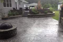 Stampen concrete patio, residential cicero ny
